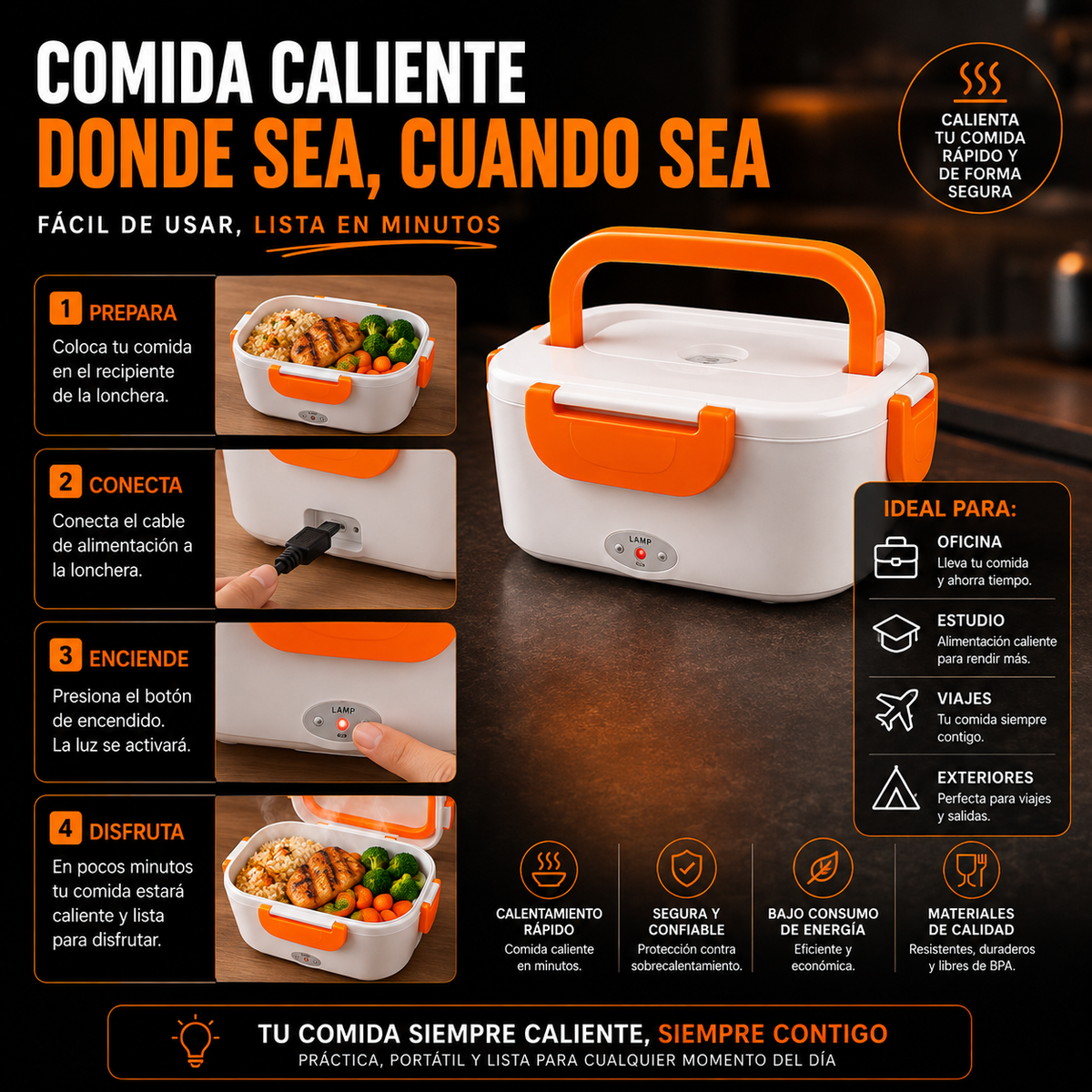 LunchPro®Comida caliente al instante 🔥✨