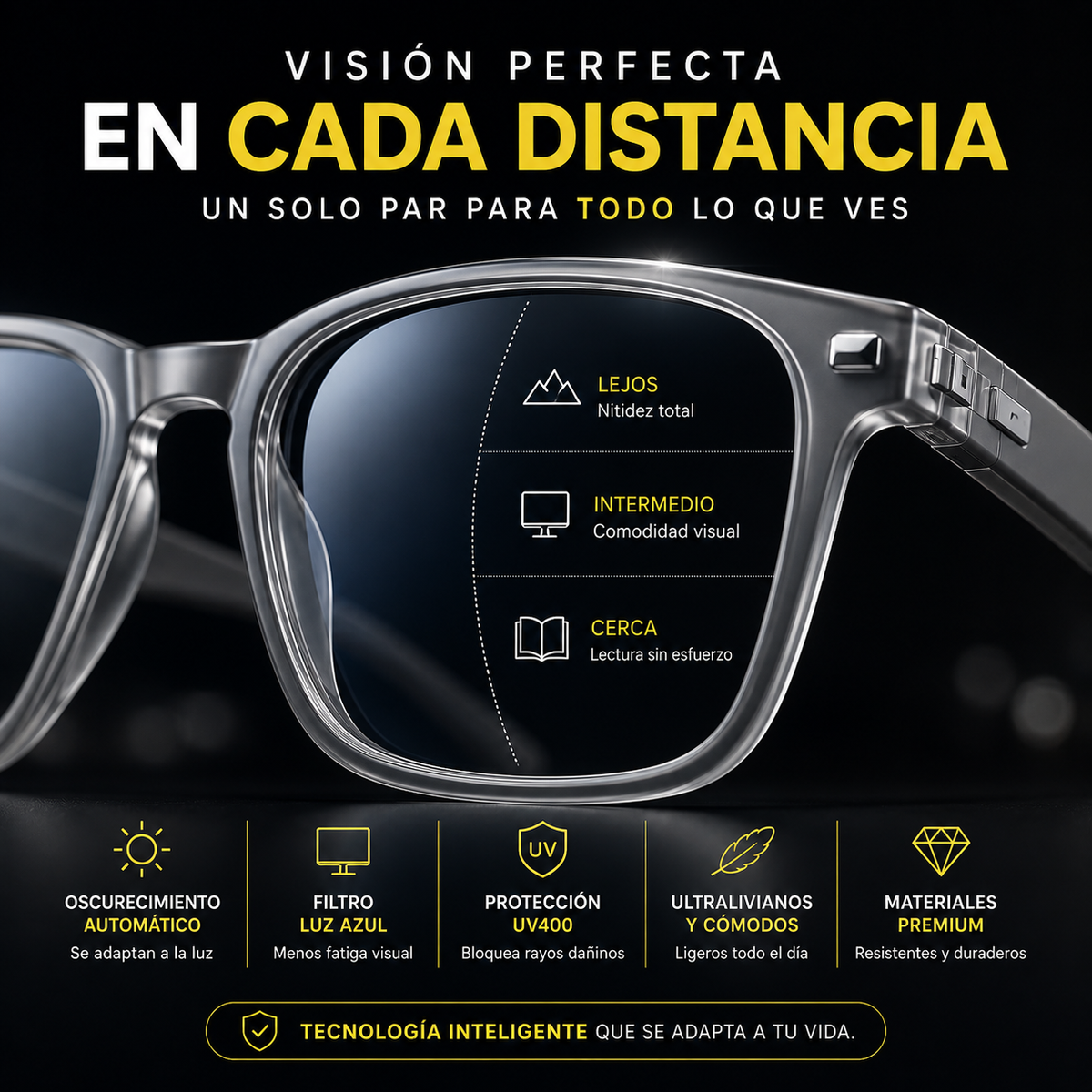 OpticPro® Lentes Inteligentes Multifocales