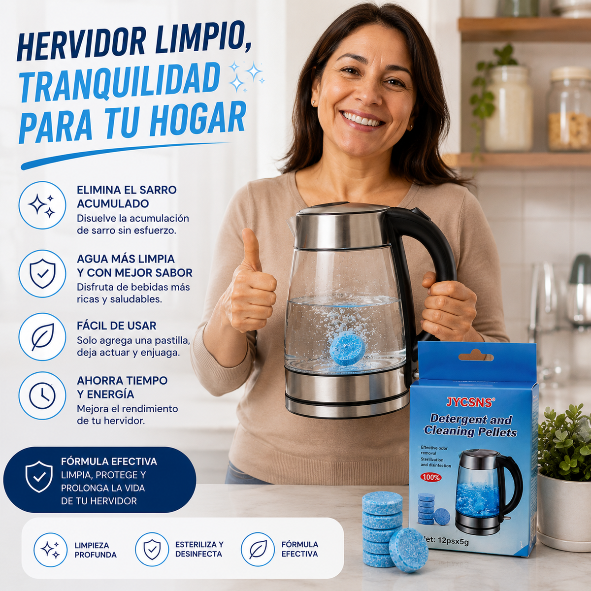 AquaPure™ El secreto de un hervidor impecable💙